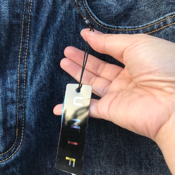 Unif High Waist Straight Denim Jeans Y2k 90's Style Baggy - Picture 8 of 8